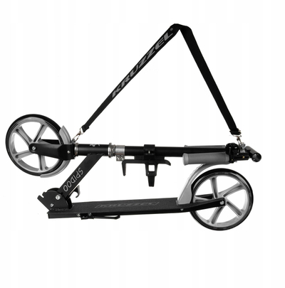 Trotinet Kruzzel Spidoo Gray 25629, rrota 200 mm, alumin, gri