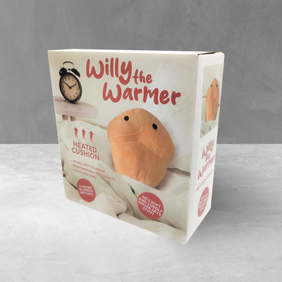 Jastëk ngrohës qesharak Willy the Warmer, 30.5cm, me qese fara, shumëngjyrësh