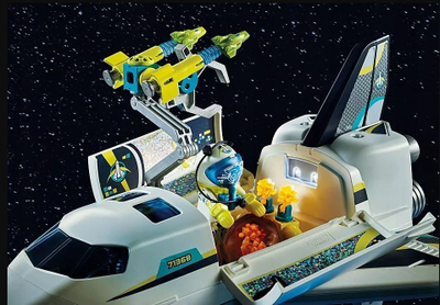 Set lojrash Playmobil Space Shuttle 71368, 72 copa, me dritë, shumëngjyrësh