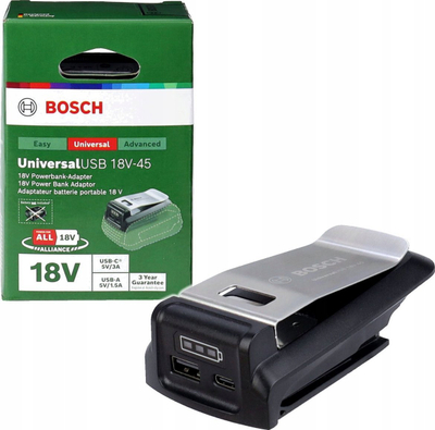Stacion karikimi Bosch Home and Garden 1600A02WS1, USB, 18V, jeshil