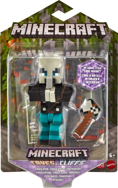 Figurë loje Educa Borras Minecraft, 8 cm, me nyje që lëvizin, shumëngjyrëshe