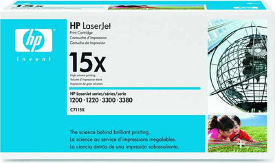 Ngjyrë për printer HP 15X (C7115X), e zezë