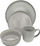 Сет садови за маса EH Excellent Houseware, 16 делови, за 4 лица, сив