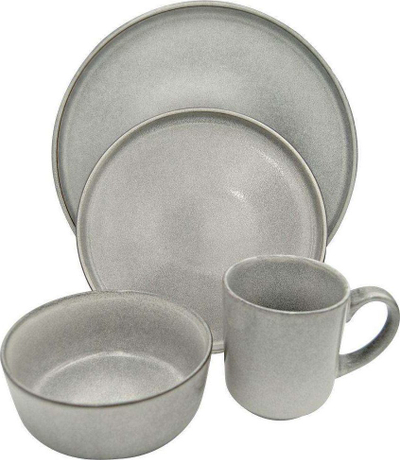 Сет садови за маса EH Excellent Houseware, 16 делови, за 4 лица, сив
