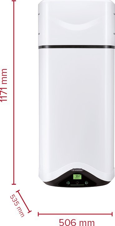 Bojler me pompë nxehtësie Ariston Nuos Evo A+, 80L, vertikal, i bardhë