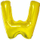 Balon Litera "W" 45.5cm zloty (MZAB0100)