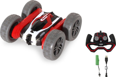Makina akrobatike me pult Jamara Stuntcar SpinX, 2.4GHz, e kuqe me të zezë