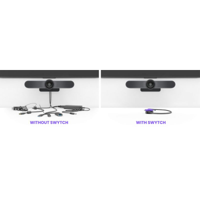 Adapter për konferenca Logitech Swytch, USB A, USB C, grafit