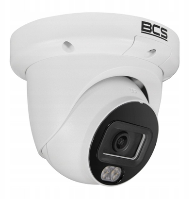 Kamerë dome IP BCS BCS-L-EIP28FCR3L3-Ai1, 8MP, lentë 2.8mm, e bardhë