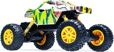 Makina lodër me telekomandë Double E Rock Crawler Scribble, 4x4, shumëngjyrëshe
