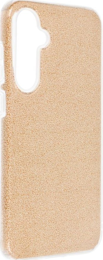 Këllëf telefoni Forcell Shining për Samsung Galaxy S23 FE, TPU PC, me shkëlqim, ngjyrë gold