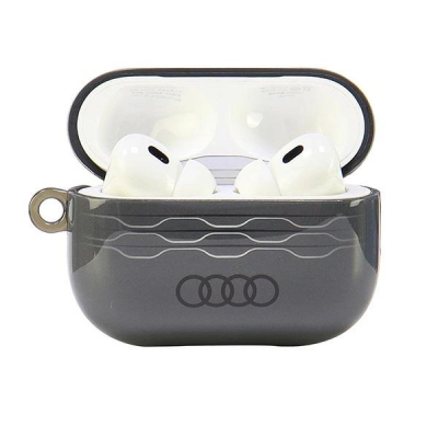 Навлака за слушалки Audi IML Geometric Pattern, за AirPods Pro 2, со алка, сива