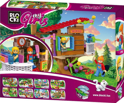 Lodra ndërtime Icom Klocki Blocki MyGirls Tree House KB0110, 140 copa, për kalamoj 6+, shumëngjyrëshe