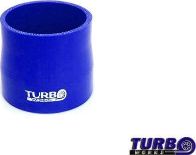 Reduktor i drejtë silikoni TurboWorks_G Blue, 76-83mm, blu