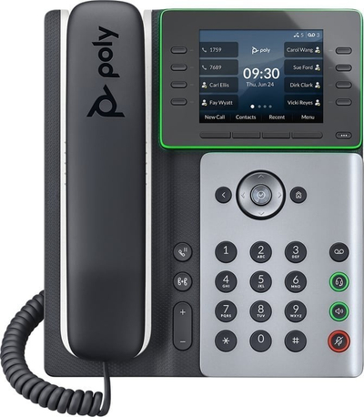 Telefon konferencash Poly Edge E350, VoIP, Bluetooth, argjendtë e zi