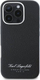 Mbulesë telefoni Karl Lagerfeld Hotel RSG për iPhone 16 Pro 6.3", plastike, e zezë
