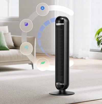 Ventilator kolone Dreo Nomad TF414, 30W, me telekomandë, i zi