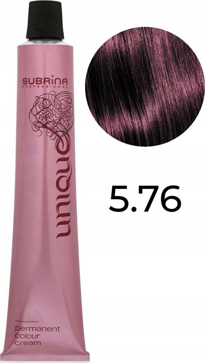 Ngjyrë flokësh Subrina Professional Unique, 5/76 Light Chestnut Violet Brown, 100 ml, për gra