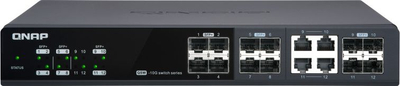 Ndërprës QNAP QSW-M1204-4C, i zi