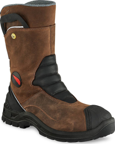 Çizme pune Red Wing PetroKing 11 Pull On, lëkurë nubuck, pa metal, ngjyrë kafe