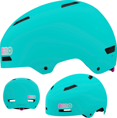 Каска за велосипед за деца Giro Dime FS, 51-55 cm, мат тиркизна