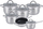 Set tenxheresh Zilner ZL 8108, 12 copa, inoks, për soba induksioni