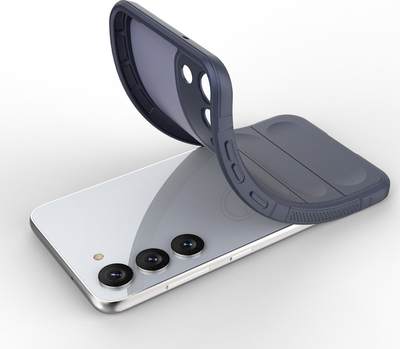Kllëf telefoni Hurtel Magic Shield për Samsung Galaxy S23 Plus, TPU i butë e fleksibël, mbron nga rëniet, blu e çelët