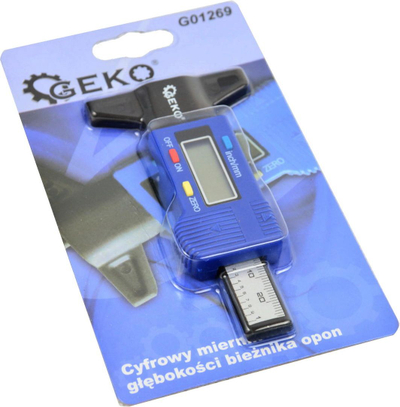 Дигитален мерач на длабочина на шара Geko G01269, дигитален екран, mm и инчи, црн