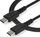 Kabllo karikimi StarTech.com USB C, 2m, 60W, e zezë