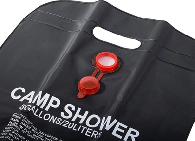 Dush kampingu me diell Camp Shower, 20L, palosës, i zi