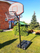 Kosh basketbolli Leantoys, portativ, me lartësi që e rregullon vetë, i zi