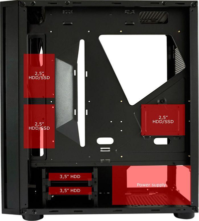 Kasë LC-Power Gaming 800B Interlayer X, Midi Tower