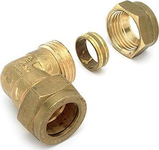 Këndare kompresioni Comap JEVCOJ512, 18mm, me filetë, bronzi