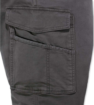 Pantallona pune Carhartt Rugged Flex Relaxed Fit Canvas Cargo, W38 L30, gri Shadow