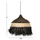 Llambë tavani Telag sisal-abace 50×50×60 cm (HM7788), zezë