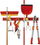 Mbajtëse mjetesh Wolf Garten Tool Holder, shinë 80 cm, 4 mbajtëse, gri