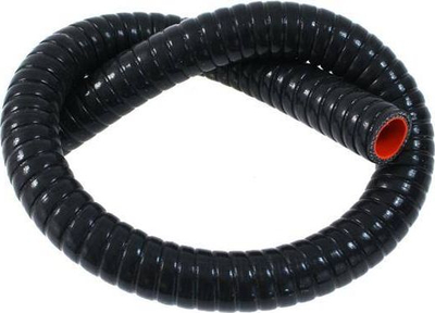Zorrë silikoni TurboWorks FLEX PRO, 1 metër, diametër 25mm, e zezë