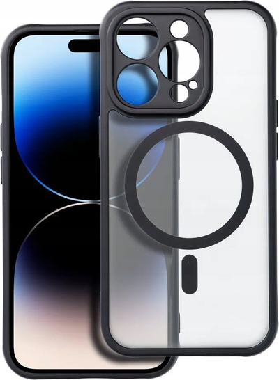 Maskë telefoni Full Matte Mag Cover për Xiaomi Redmi Note 13 Pro 5G, MagSafe, e zezë