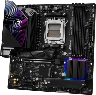 Pllakë amë Asrock Phantom Gaming B850M Riptide WiFi, AMD B850, DDR5, Micro ATX