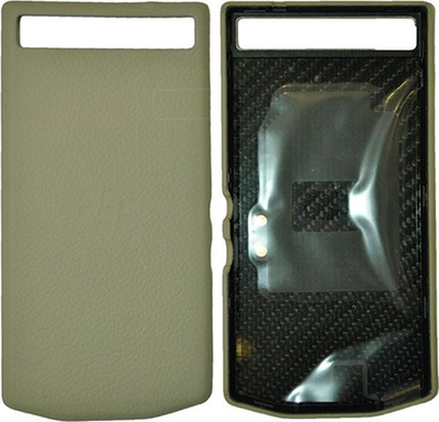 Kapak baterie Blackberry Porsche Design P9982, lëkurë, ngjyrë rërë