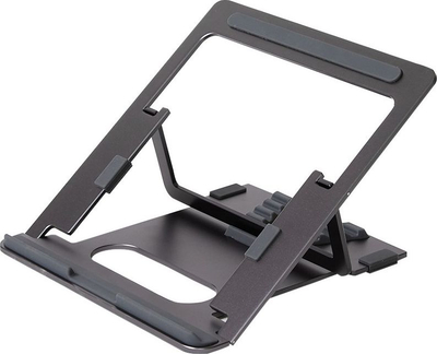 Држач за лаптоп POUT E3 Angle, ергономски прилагодлив, за 11"-17", темно сив