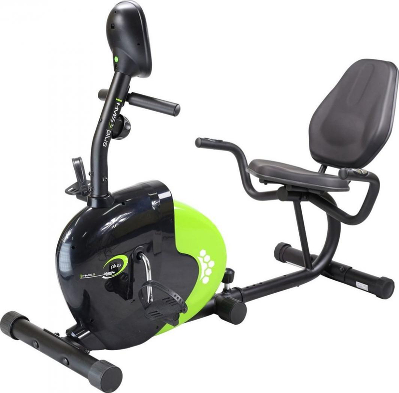 Biçikletë magnetike HMS R9259 Plus, 120kg, 142 x 65 x 98 cm, e zezë, e verdhë