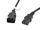Kabllo rryme Lanberg IEC 320 C13 në C14, 3m, i zi
