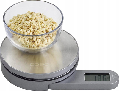 Peshore kuzhine Caso Kitchen EcoMate, 5kg, ekran LCD, çelik inox argjendtë