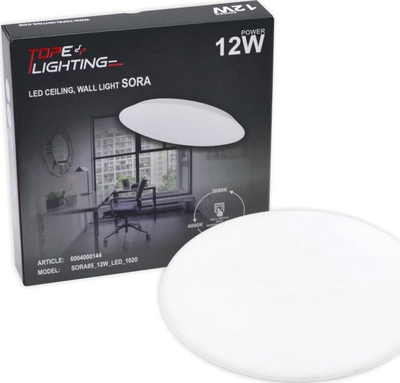 Ndriçues tavanor dhe mural Ledvance SORA, 12W, IP54, i bardhë