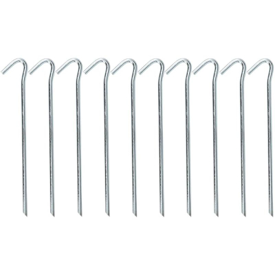 Kunj për çadër RedCliffs Tent Peg, 23cm, set 10 copë, metalik