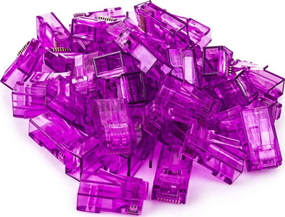 Priza rrjeti Spacetronik PT-RJ456UP-1 RJ45, CAT6 UTP pass-through, set 100 copë, lejla