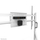 Stendë dyshemeje për TV Neomounts FL50-525WH1, 55"-86", me rrota, e bardhë