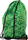 Çantë shpine PIXIE CREW School Drawstring Bag, panel silikonik me piksela, dizajn Green Grid, jeshile