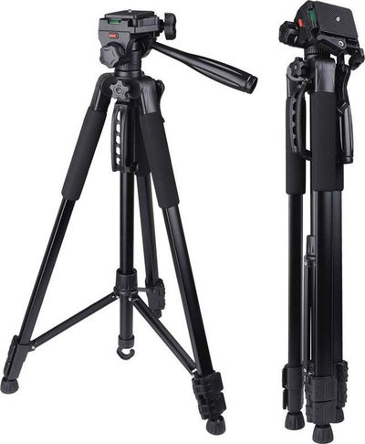 Tripod fotografik NN SF180, lartësi 170 cm, alumini, i zi